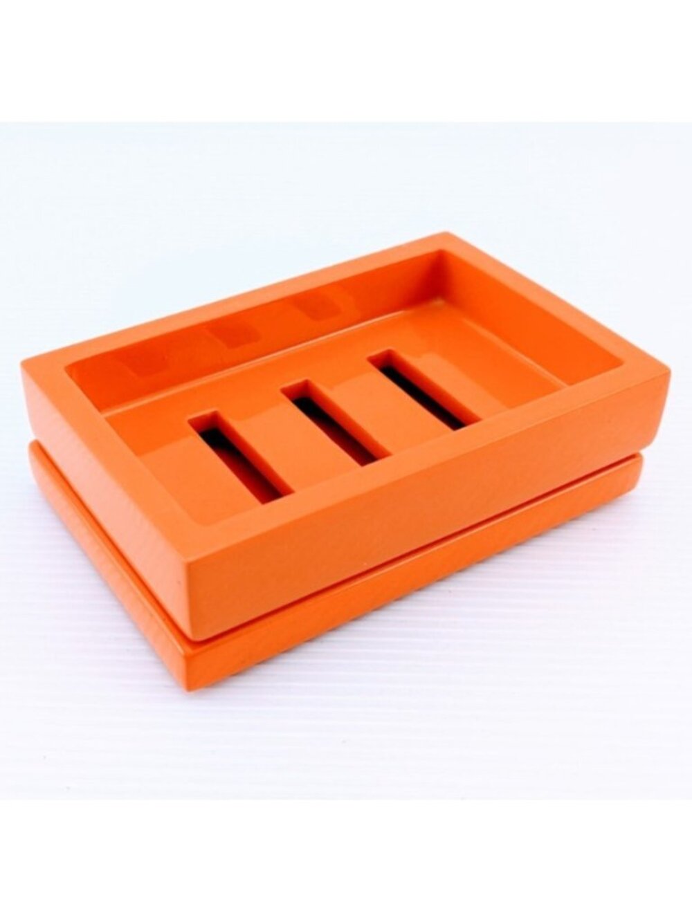 Jonathan Adler Happy Home Signature Lacquerware Soap Dish Orange